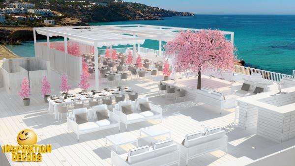 verhuur decors Ibiza Beach Lounge te huur