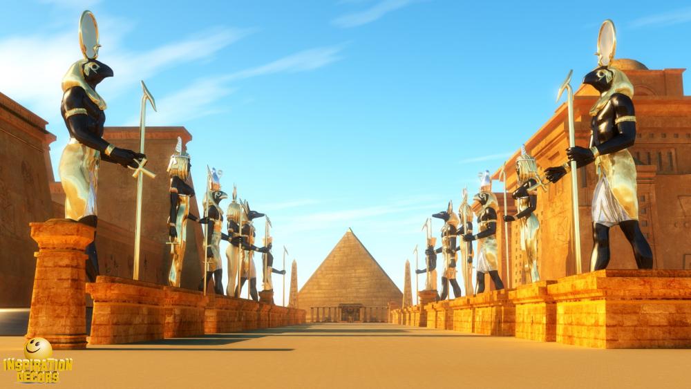 verhuur decor Egypte galerij der goden te huur