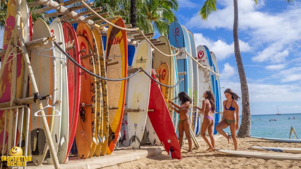 verhuur decor Hawaii surfplanken te huur