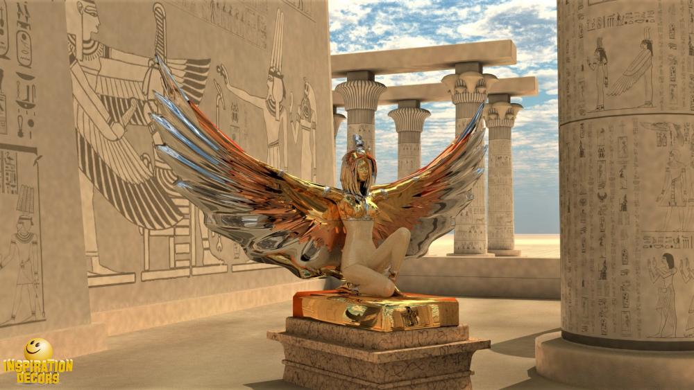 verhuur decor Godin Isis Egypte huren