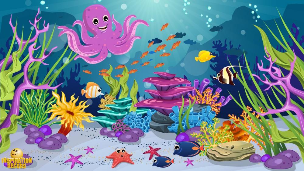 verhuur decor onderwater cartoon huren