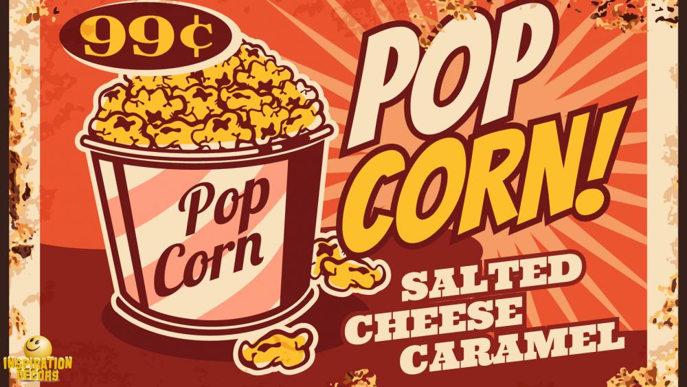 verhuur decor achtergrond kraampje popcorn sign huren