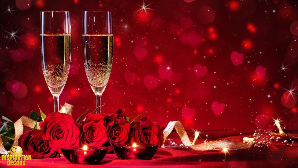 verhuur decor champagne glazen valentijn huren