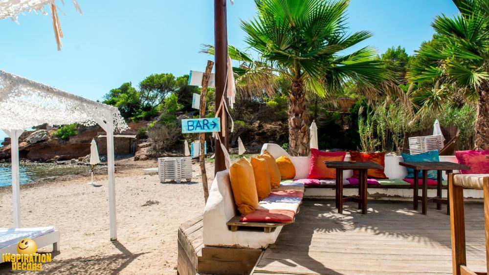 verhuur achtergrond backdrop Ibiza Beach Lounge te huur
