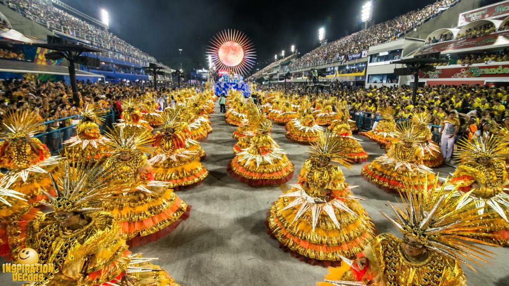 verhuur decor samba school Rio de Janeiro carnaval huren